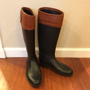 Equestrian style rain boots